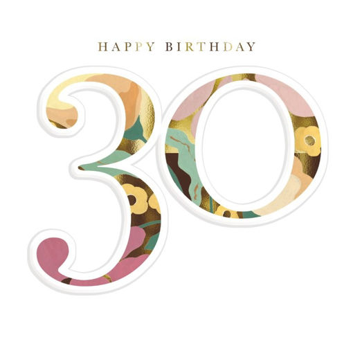 Picture of HAPPY 30TH BIRTHDAY CARD